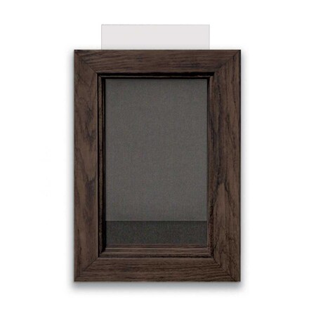 United Visual Products Indoor Enclosed Combo Board, 72"x36", Blk Frame/Blk Porc & Medium Grey UVCB7236B-BLKPORC-MEDGRY